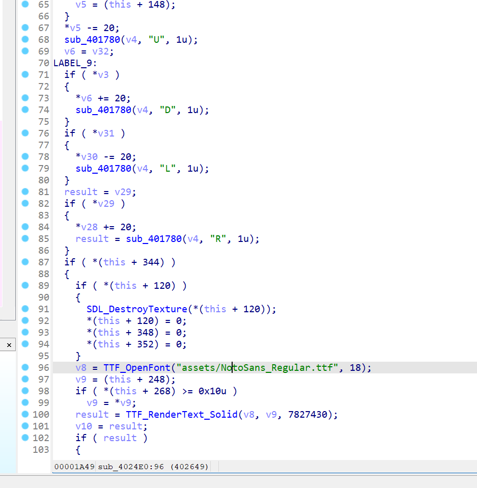 Input handle function