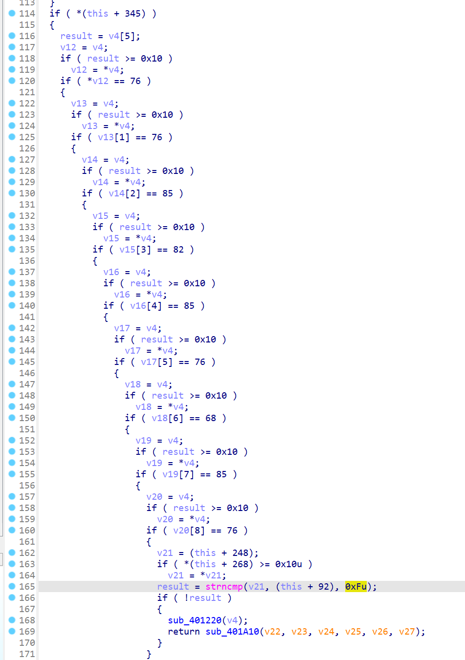 Last lines of handle function